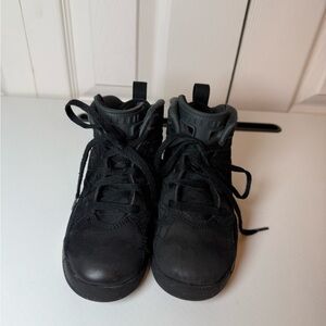 Nike Air Jordan’s all black kids high‎ top sneakers 11C